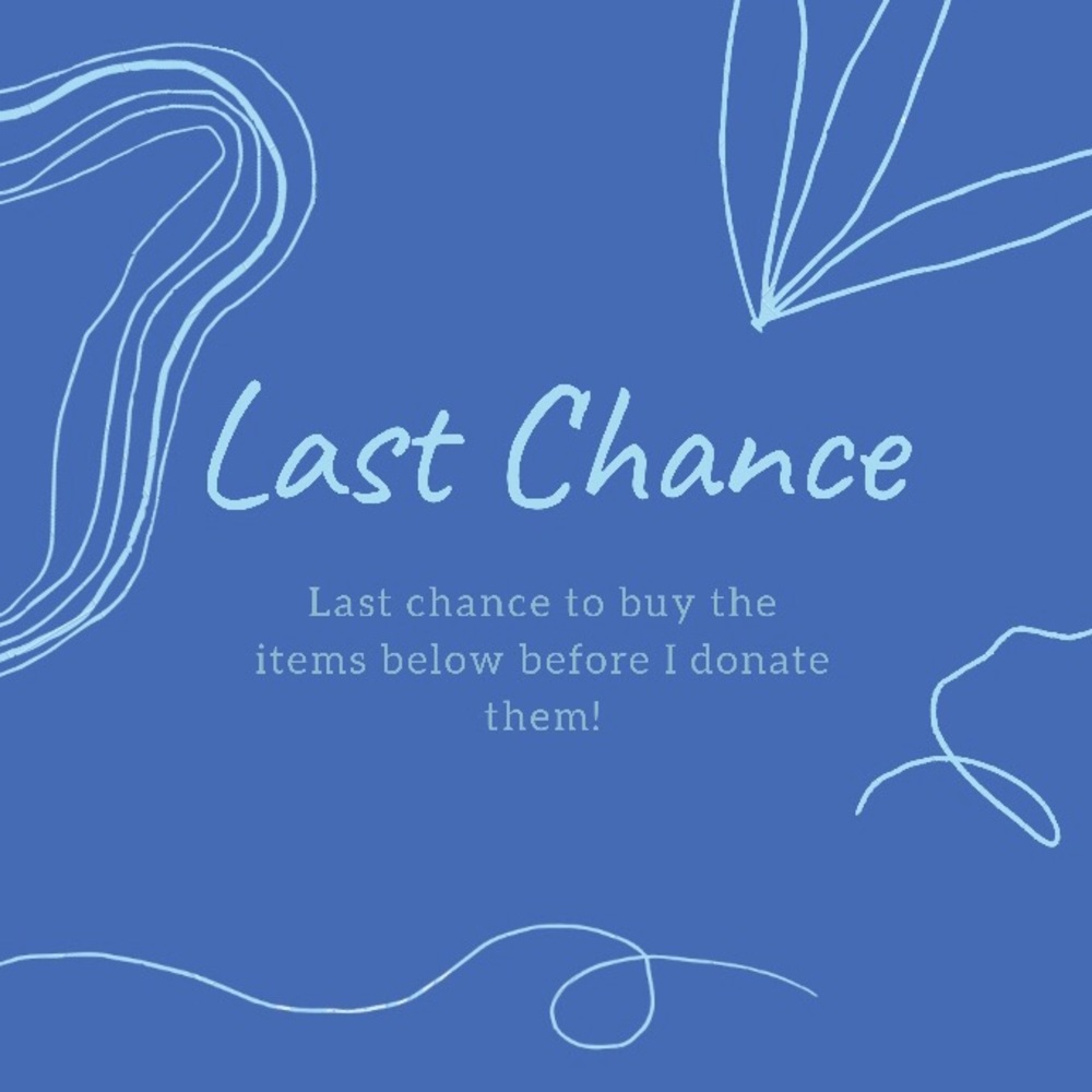 ⭐️LAST CHANCE⭐️will be donating soon